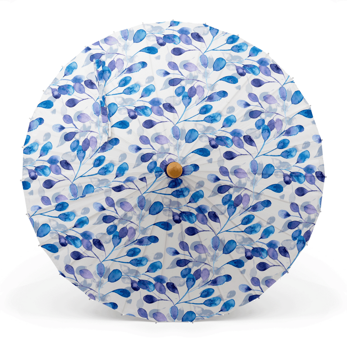 Lily-Lark | PLUM POMS print UV sun parasol in Lark collection, UPF50+