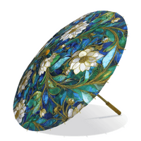 TEAL LEAVES UPF 50+ sun parasol