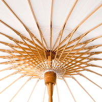 Interior view of Lily Lark bamboo constructed parasol.