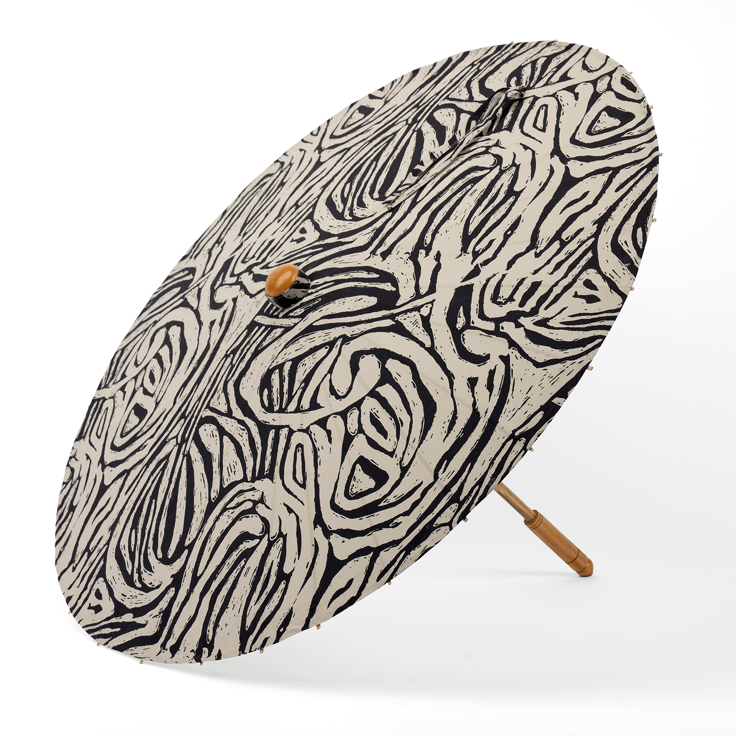 リール umbrella Lily-Lark | TURNAROUND print UV sun parasol/umbrella, handmade UPF 50+