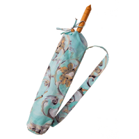 Lily Lark Ink Scroll Handcrafted UV Sun Parasol with handy carrying case.