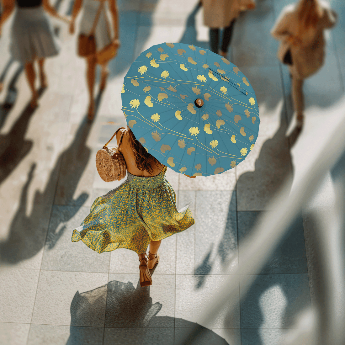 Ginko UPF 50+ Bamboo Sun Parasol | The Lark Collection | Lily-Lark Ginko UPF 50+ Bamboo Sun Parasol | The Lark Collection | Lily-Lark