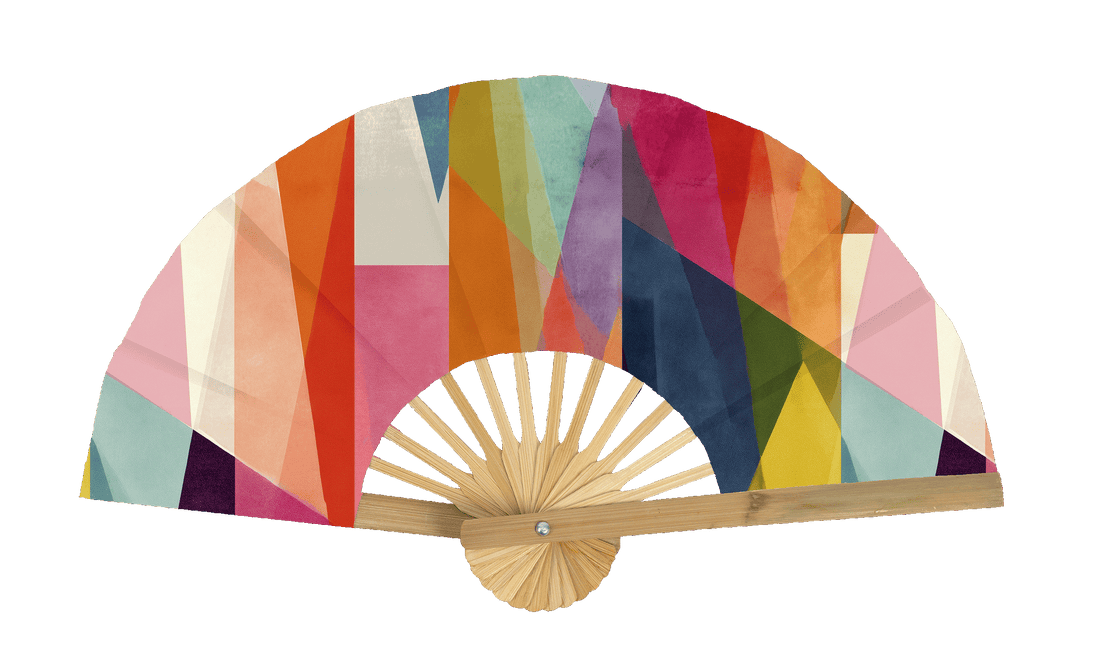 KALEIDOSCOPE Hand Fans | The Double Take Collection